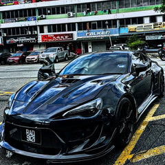 Toyota GT86 86 TRD GT SE Base ZN6 2017 2018 2019 2020 & Scion FR-S FRS ZN6 2013 2014 2015 2016 & BRZ TS Limited Premium ZN6 2013 2014 2015 2016 2017 2018 2019 2020 (compatible with ROBOT widebody kit) with Aftermarket Parts - Front Bumper & Lip Carbon Fiber / FRP from Robot Craftsman