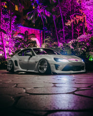 Toyota GT86 86 TRD GT SE Base ZN6 2017 2018 2019 2020 & Scion FR-S FRS ZN6 2013 2014 2015 2016 & BRZ TS Limited Premium ZN6 2013 2014 2015 2016 2017 2018 2019 2020 (compatible with ROBOT widebody kit) with Aftermarket Parts - Front Fenders Replacement & Rear Quarter Fender Flares & Side Skirts Carbon Fiber / FRP from Robot Craftsman
