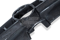 Volkswagen Golf R GTI Base MK7 MK7.5 2015 2016 2017 2018 2019 2020 2021 with Aftermarket Parts - Front Grill Replacement & ROBOT emblem cover Carbon Fiber / FRP from Robot Craftsman