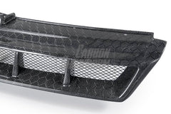 Volkswagen Golf R GTI Base MK7 MK7.5 2015 2016 2017 2018 2019 2020 2021 with Aftermarket Parts - Front Grill Replacement & ROBOT emblem cover Carbon Fiber / FRP from Robot Craftsman