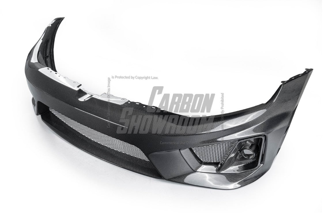 Volkswagen Golf R GTI Base MK7 MK7.5 2015 2016 2017 2018 2019 2020 2021 & Golf R GTI Base MK7 2015 2016 2017 & Golf R GTI Base MK7.5 2018 2019 2020 2021 with Aftermarket Parts - Front Lip & Front Bumper Carbon Fiber / FRP from Robot Craftsman