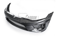 Volkswagen Golf R GTI Base MK7 MK7.5 2015 2016 2017 2018 2019 2020 2021 & Golf R GTI Base MK7 2015 2016 2017 & Golf R GTI Base MK7.5 2018 2019 2020 2021 with Aftermarket Parts - Front Lip & Front Bumper Carbon Fiber / FRP from Robot Craftsman