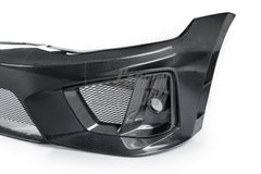 Volkswagen Golf R GTI Base MK7 MK7.5 2015 2016 2017 2018 2019 2020 2021 & Golf R GTI Base MK7 2015 2016 2017 & Golf R GTI Base MK7.5 2018 2019 2020 2021 with Aftermarket Parts - Front Lip & Front Bumper Carbon Fiber / FRP from Robot Craftsman