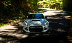 Nissan GTR Nismo Black Edition Track Edition Premium Base 2008 2009 2010 2011 2012 2013 2014 2015 2016 (for installation on 2017-2024 vehicles, 2008-2016 front bumper is recommended) with Aftermarket Parts - "Godzilla" Hood Bonnet Carbon Fiber / FRP from Robot Craftsman