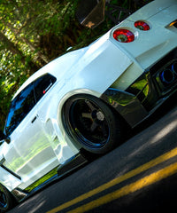 Nissan GTR Nismo T-Spec Black Edition Track Edition Premium Pure  CBA DBA EBA 2008 2009 2010 2011 2012 2013 2014 2015 2016 2017 2018 2019 2020 2021 2022 2023 2024 (designed to be compatible with ROBOT CRAFTSMAN front bumper) with Aftermarket Parts - "Godzilla" Widebody Wheel Arches & Side Skirts Carbon Fiber / FRP from Robot Craftsman
