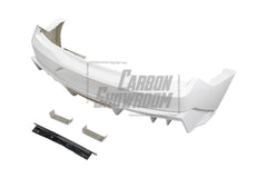 Ford Mustang Ecoboost V6 GT March1 Bullitt S550.1 S550.2 2015 2016 2017 2018 2019 2020 2021 2022 2023 with Aftermarket Parts - GTD Style Rear Bumper & Diffuser Carbon Fiber / FRP from Robot Craftsman