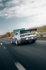 Ford Mustang Ecoboost V6 GT March1 Bullitt S550.1 S550.2 2015 2016 2017 2018 2019 2020 2021 2022 2023 (limits trunk functionality) with Aftermarket Parts - GTD Style Rear Spoiler Wing Carbon Fiber  FRP from Robot Craftsman