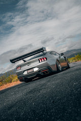Ford Mustang Ecoboost V6 GT March1 Bullitt S550.1 S550.2 2015 2016 2017 2018 2019 2020 2021 2022 2023 (limits trunk functionality) with Aftermarket Parts - GTD Style Rear Spoiler Wing Carbon Fiber  FRP from Robot Craftsman