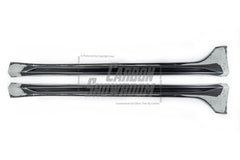 Tesla Model 3 Performance Long Range Standard Base 2017 2018 2019 2020 2021 2022 2023 with Aftermarket Parts - "Hacker" Narrow Body Side Skirts Carbon Fiber / FRP from Robot Craftsman