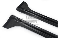 Tesla Model 3 Performance Long Range Standard Base 2017 2018 2019 2020 2021 2022 2023 with Aftermarket Parts - "Hacker" Narrow Body Side Skirts Carbon Fiber / FRP from Robot Craftsman