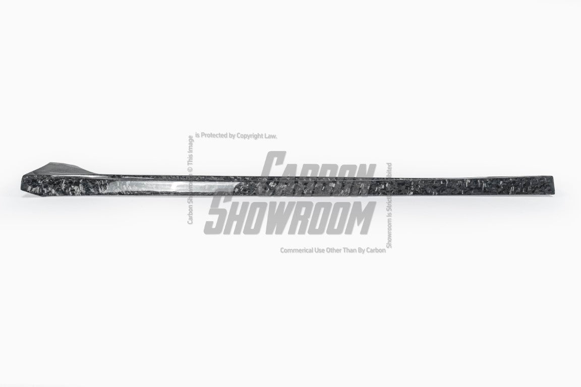 Tesla Model 3 Performance Long Range Standard Base 2017 2018 2019 2020 2021 2022 2023 with Aftermarket Parts - "Hacker" Narrow Body Side Skirts Carbon Fiber / FRP from Robot Craftsman