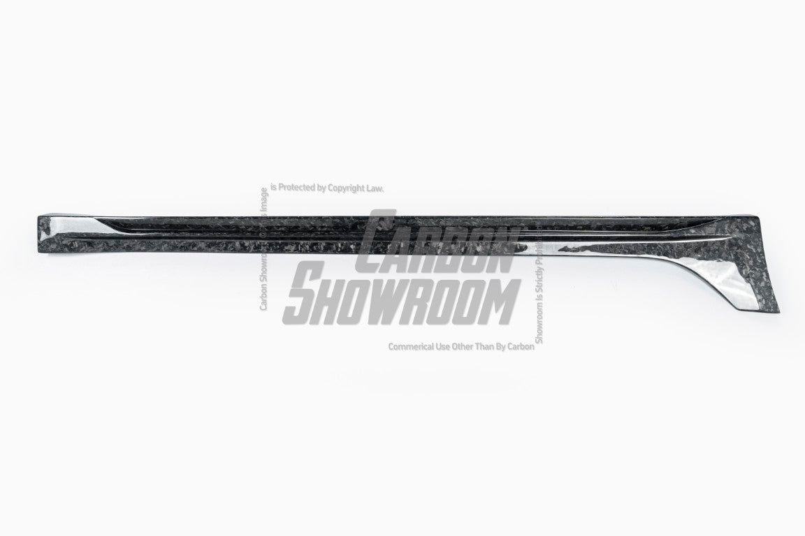 Tesla Model 3 Performance Long Range Standard Base 2017 2018 2019 2020 2021 2022 2023 with Aftermarket Parts - "Hacker" Narrow Body Side Skirts Carbon Fiber / FRP from Robot Craftsman