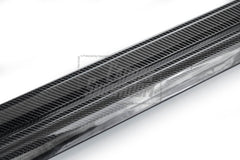 Tesla Model 3 Performance Long Range Standard Base 2017 2018 2019 2020 2021 2022 2023 with Aftermarket Parts - "Hacker" Narrow Body Side Skirts Carbon Fiber / FRP from Robot Craftsman