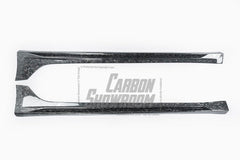Tesla Model 3 Performance Long Range Standard Base 2017 2018 2019 2020 2021 2022 2023 with Aftermarket Parts - "Hacker" Narrow Body Side Skirts Carbon Fiber / FRP from Robot Craftsman