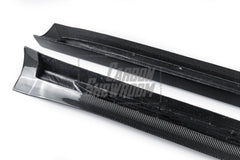 Tesla Model 3 Performance Long Range Standard Base 2017 2018 2019 2020 2021 2022 2023 with Aftermarket Parts - "Hacker" Narrow Body Side Skirts Carbon Fiber / FRP from Robot Craftsman