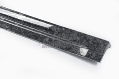 Tesla Model 3 Performance Long Range Standard Base 2017 2018 2019 2020 2021 2022 2023 with Aftermarket Parts - "Hacker" Narrow Body Side Skirts Carbon Fiber / FRP from Robot Craftsman
