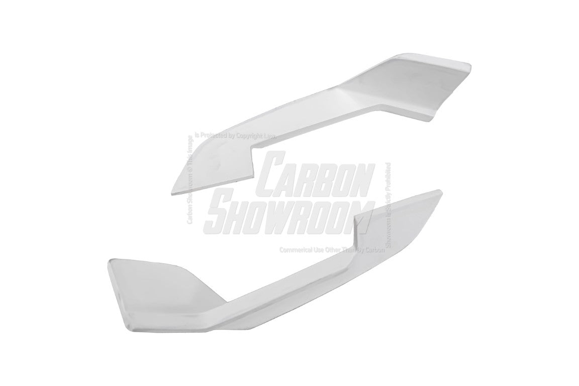 Tesla Model 3 Highland / Performance 2024-ON with Aftermarket Parts - "HACKER" Front Corner Canards Carbon Fiber / FRP from Robot Craftsman