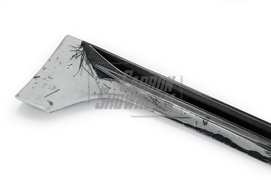 Tesla Model 3 Performance Long Range Standard Base 2017 2018 2019 2020 2021 2022 2023 with Aftermarket Parts - "Hacker" Widebody Wheel Arches & Side Skirts Carbon Fiber / FRP from Robot Craftsman