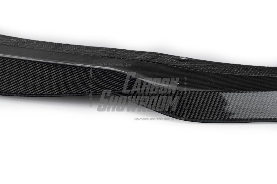 Alfa Romeo Giulia Sport Veloce Ti Sprint RWD AWD 2017 2018 2019 2020 2021 2022 2023 2024 (not suitable for Base and Lusso front bumpers) with Aftermarket Parts - "HIDROGAI" Front Lip Splitter Carbon Fiber / FRP from Robot Craftsman