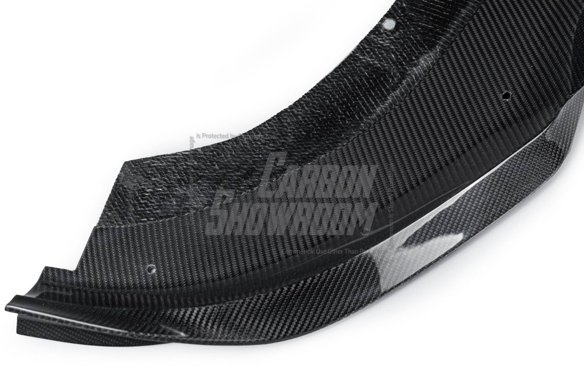 Alfa Romeo Giulia Sport Veloce Ti Sprint RWD AWD 2017 2018 2019 2020 2021 2022 2023 2024 (not suitable for Base and Lusso front bumpers) with Aftermarket Parts - "HIDROGAI" Front Lip Splitter Carbon Fiber / FRP from Robot Craftsman