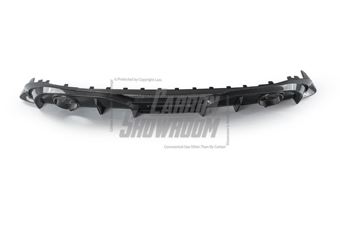 Alfa Romeo Giulia Sport Veloce Ti Sprint RWD AWD Lusso Base 2017 2018 2019 2020 2021 2022 2023 2024 with Aftermarket Parts - "HIDROGAI" Rear Diffuser Carbon Fiber / FRP from Robot Craftsman