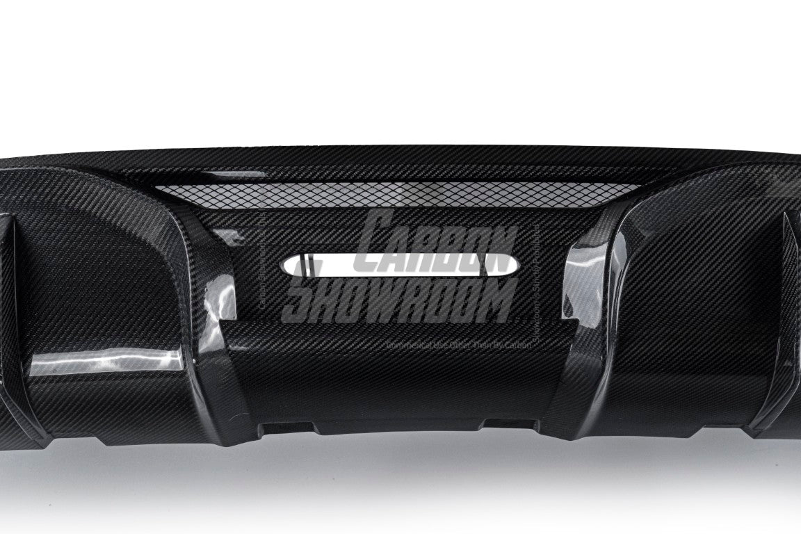 Alfa Romeo Giulia Sport Veloce Ti Sprint RWD AWD Lusso Base 2017 2018 2019 2020 2021 2022 2023 2024 with Aftermarket Parts - "HIDROGAI" Rear Diffuser Carbon Fiber / FRP from Robot Craftsman
