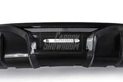 Alfa Romeo Giulia Sport Veloce Ti Sprint RWD AWD Lusso Base 2017 2018 2019 2020 2021 2022 2023 2024 with Aftermarket Parts - "HIDROGAI" Rear Diffuser Carbon Fiber / FRP from Robot Craftsman