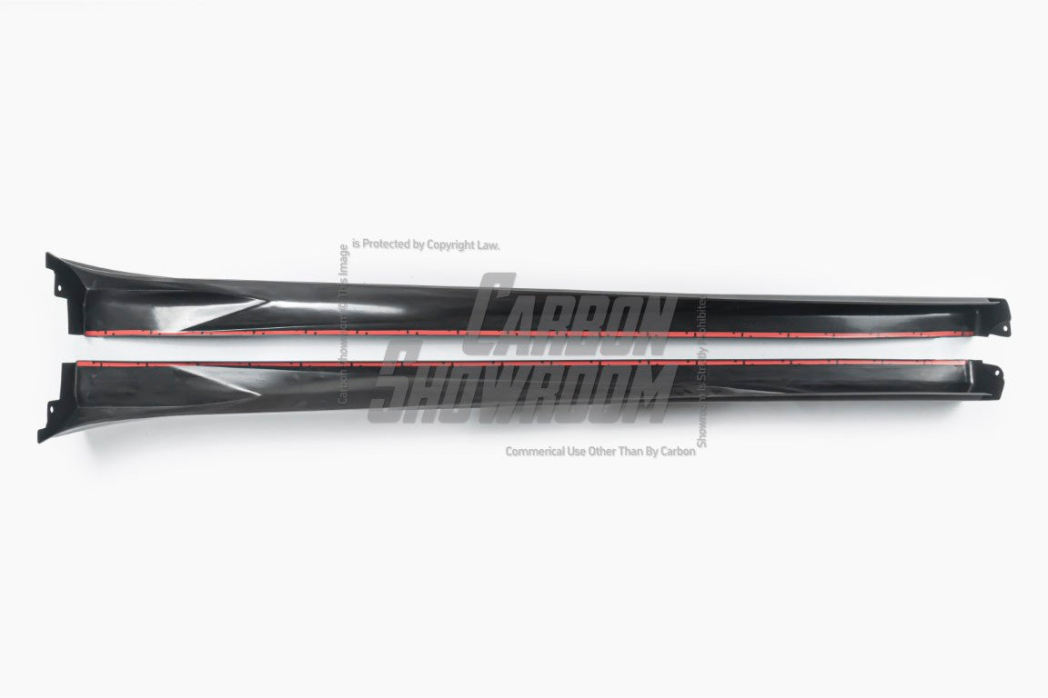 Tesla Model Y Juniper 2026-ON with Aftermarket Parts - HIDROGAI Side Skirts Carbon Fiber / FRP