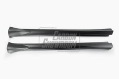 Tesla Model Y Juniper 2026-ON with Aftermarket Parts - HIDROGAI Side Skirts Carbon Fiber / FRP