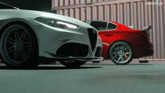 Alfa Romeo Giulia Quadrifoglio Sport Veloce Ti Sprint RWD AWD Lusso Base 2017-ON with Robot Craftsman's Aftermarket Parts - Standard Package "HIDROGAI" Carbon Fiber / FRP