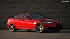 Alfa Romeo Giulia Quadrifoglio Sport Veloce Ti Sprint RWD AWD Lusso Base 2017-ON with Robot Craftsman's Aftermarket Parts - Standard Package "HIDROGAI" Carbon Fiber / FRP