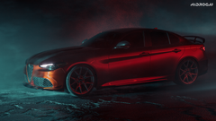 Alfa Romeo Giulia Quadrifoglio Sport Veloce Ti Sprint RWD AWD Lusso Base 2017-ON with Robot Craftsman's Aftermarket Parts - Standard Package "HIDROGAI" Carbon Fiber / FRP