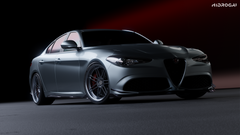 Alfa Romeo Giulia Quadrifoglio Sport Veloce Ti Sprint RWD AWD Lusso Base 2017-ON with Robot Craftsman's Aftermarket Parts - Standard Package "HIDROGAI" Carbon Fiber / FRP