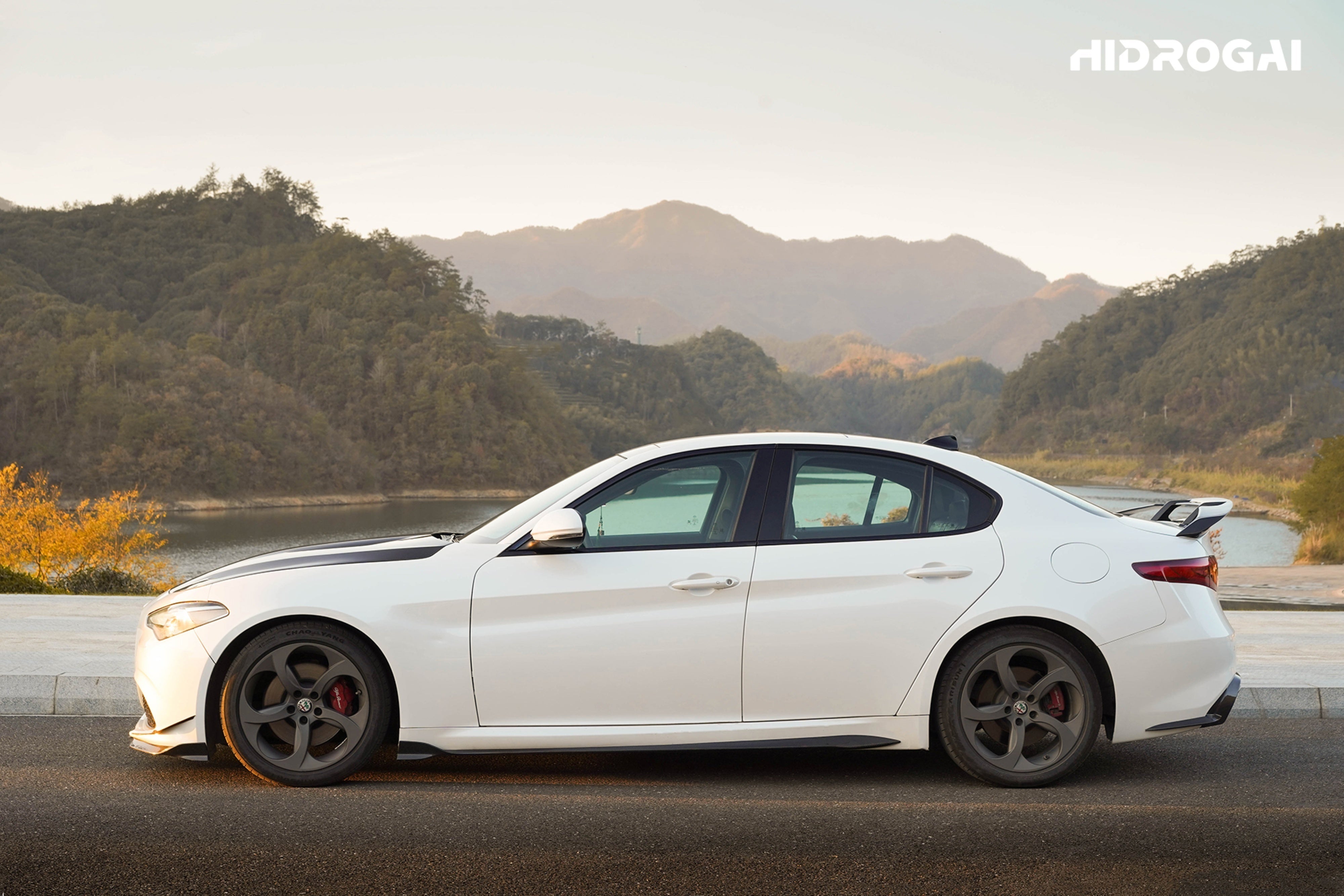 Alfa Romeo Giulia Quadrifoglio Sport Veloce Ti Sprint RWD AWD Lusso Base 2017-ON with Robot Craftsman's Aftermarket Parts - Standard Package "HIDROGAI" Carbon Fiber / FRP