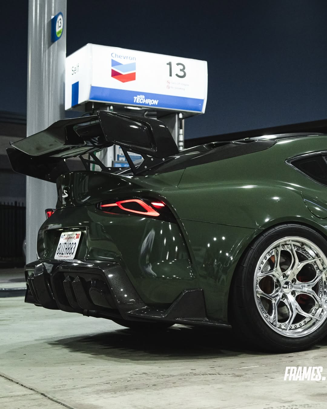 Toyota Supra MK5 A90 A91 3.0 2.0 2020 2021 2022 2023 2024 with Aftermarket Parts - Hyperion Rear Louvers & GT Wing Carbon Fiber / FRP from Robot Craftsman