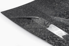 Tesla Model 3 Performance Long Range Standard Base 2017 2018 2019 2020 2021 2022 2023 with Aftermarket Parts - "Hacker" V2 Hood Bonnet Carbon Fiber / FRP from Robot Craftsman