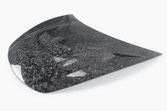 Tesla Model 3 Performance Long Range Standard Base 2017 2018 2019 2020 2021 2022 2023 with Aftermarket Parts - "Hacker" V2 Hood Bonnet Carbon Fiber / FRP from Robot Craftsman