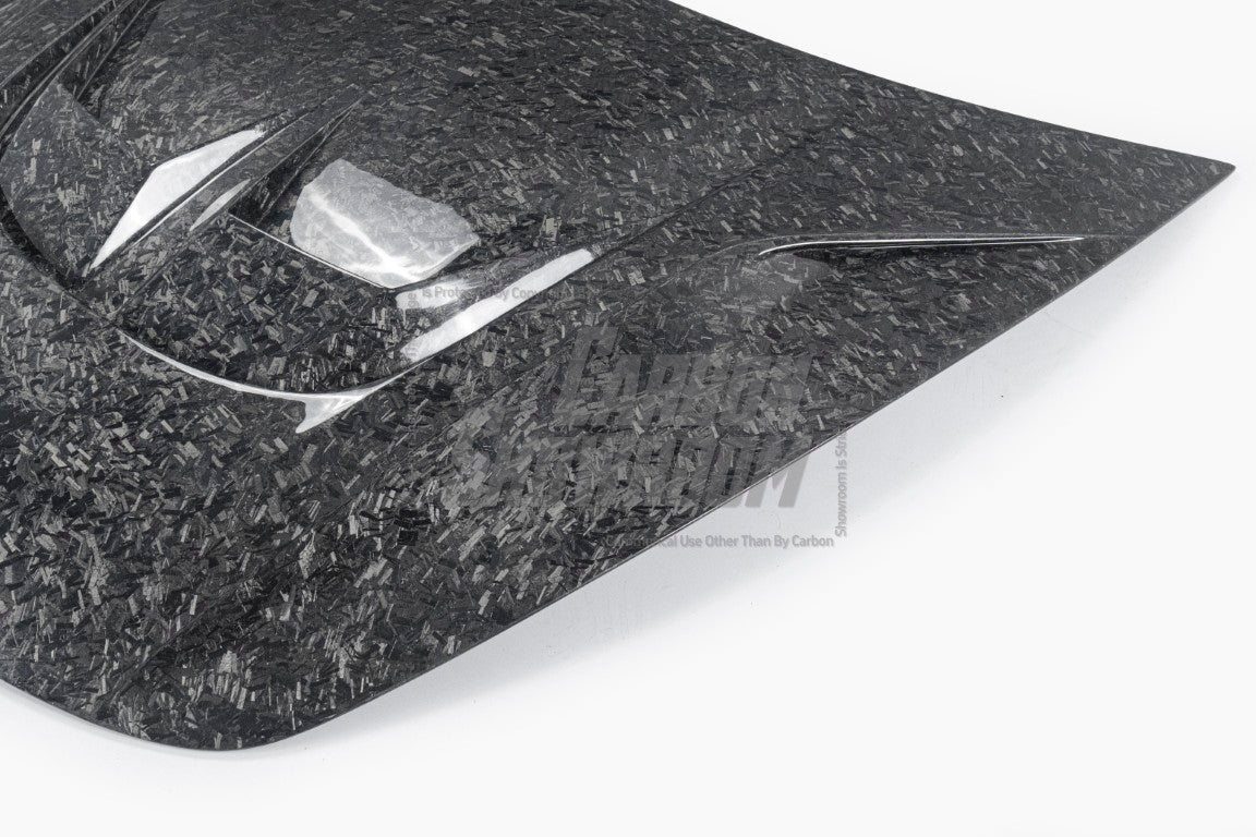 Tesla Model 3 Performance Long Range Standard Base 2017 2018 2019 2020 2021 2022 2023 with Aftermarket Parts - "Hacker" V2 Hood Bonnet Carbon Fiber / FRP from Robot Craftsman