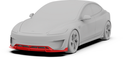Tesla Model 3 Performance 2024-ON with Robot Craftsman's Aftermarket Parts - Front Lip Hidrogai V2 Carbon Fiber / FRP