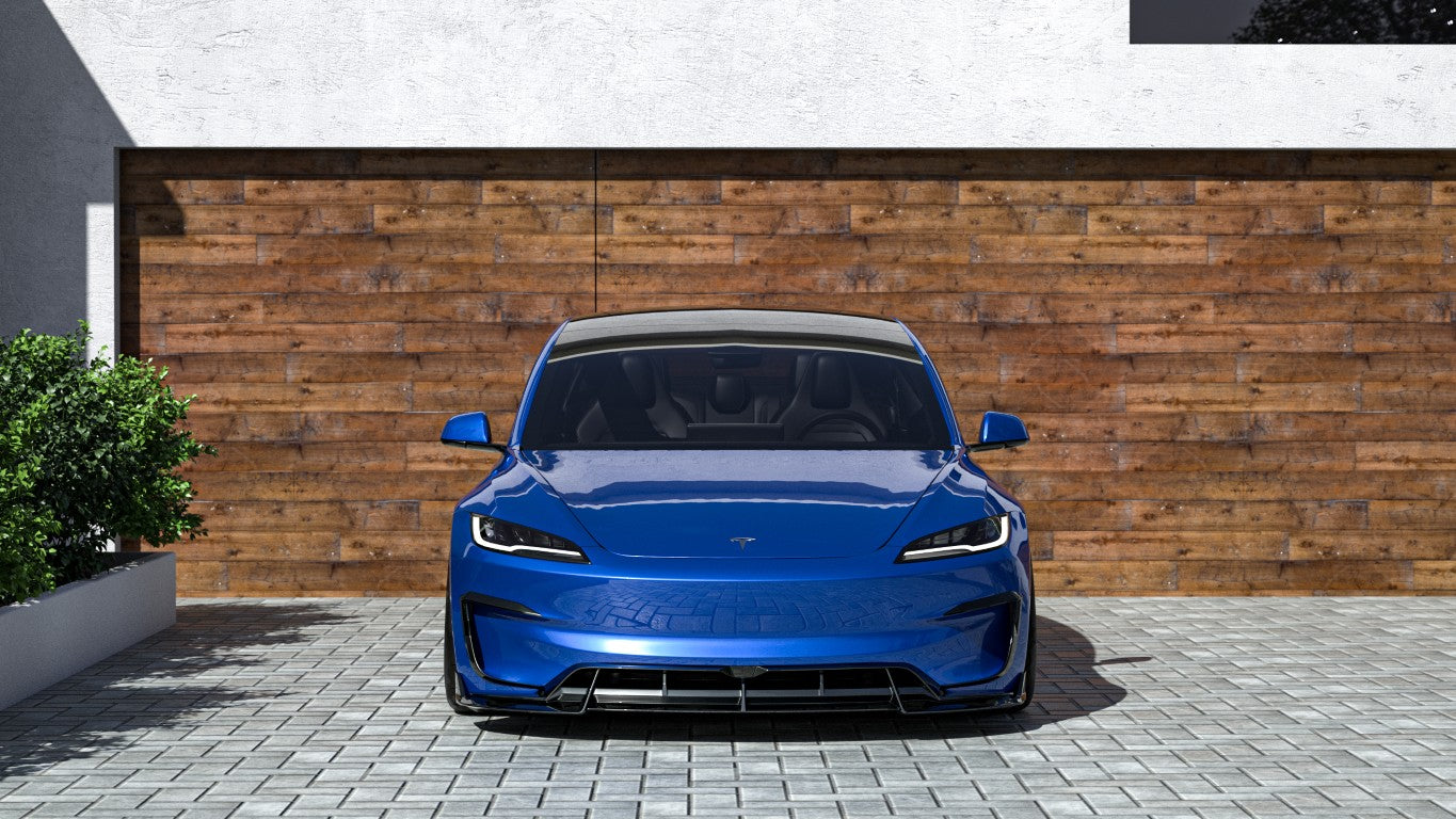 Tesla Model 3 Performance 2024-ON with Robot Craftsman's Aftermarket Parts - Upper Valences Hidrogai Carbon Fiber / FRP