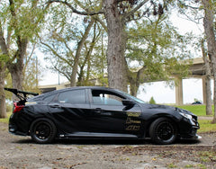 Honda Civic 10th Gen FC1 FC2 FC5 FC6 2016 2017 2018 2019 2020 2021 & Civic 10th Gen FC3 FC4 2017 2018 2019 2020 2021 with Aftermarket Parts - Rear Spoiler Wing Carbon Fiber / FRP from Robot Craftsman