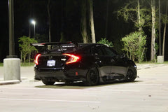 Honda Civic 10th Gen FC1 FC2 FC5 FC6 2016 2017 2018 2019 2020 2021 & Civic 10th Gen FC3 FC4 2017 2018 2019 2020 2021 with Aftermarket Parts - Rear Spoiler Wing Carbon Fiber / FRP from Robot Craftsman