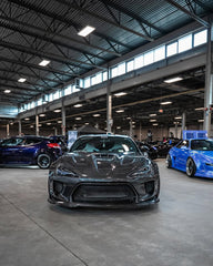 Toyota GT86 86 TRD GT SE Base ZN6 2017 2018 2019 2020 & Scion FR-S FRS ZN6 2013 2014 2015 2016 & BRZ TS Limited Premium ZN6 2013 2014 2015 2016 2017 2018 2019 2020 (compatible with ROBOT widebody kit) with Aftermarket Parts - Replacement Hood Scoop& Hood Bonnet Carbon Fiber / FRP from Robot Craftsman