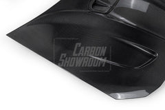 Toyota GT86 86 TRD GT SE Base ZN6 2017 2018 2019 2020 & Scion FR-S FRS ZN6 2013 2014 2015 2016 & BRZ TS Limited Premium ZN6 2013 2014 2015 2016 2017 2018 2019 2020 (compatible with ROBOT widebody kit) with Aftermarket Parts - Replacement Hood Scoop& Hood Bonnet Carbon Fiber / FRP from Robot Craftsman