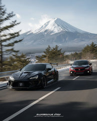 Toyota GT86 86 TRD GT SE Base ZN6 2017 2018 2019 2020 & Scion FR-S FRS ZN6 2013 2014 2015 2016 & BRZ TS Limited Premium ZN6 2013 2014 2015 2016 2017 2018 2019 2020 (compatible with ROBOT widebody kit) with Aftermarket Parts - Replacement Hood Scoop& Hood Bonnet Carbon Fiber / FRP from Robot Craftsman
