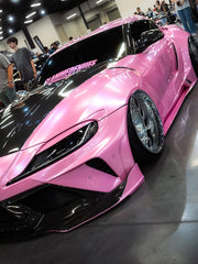 Toyota Supra MK5 A90 A91 3.0 2.0 2020 2021 2022 2023 2024 with Aftermarket Parts - Hyperion Widebody Fender Flares Wheel Arches & Side Skirts Package Carbon Fiber / FRP from Robot Craftsman
