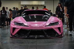 Toyota Supra MK5 A90 A91 3.0 2.0 2020 2021 2022 2023 2024 with Aftermarket Parts - Hyperion Widebody Hood Bonnet Carbon Fiber / FRP from Robot Craftsman