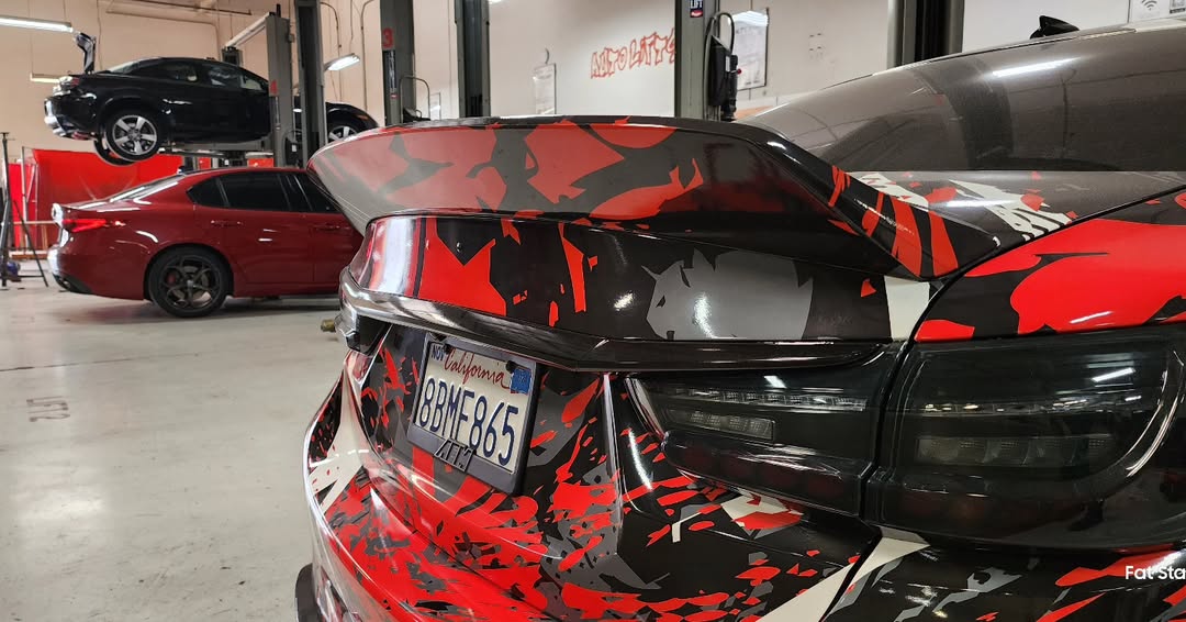 Mazda6 Sport Grand Touring Singature Carbon Edition 2014 2015 2016 2017 2018 2019 2020 2021 2022 with Aftermarket Parts - Ducktail Rear Spoiler Carbon Fiber / FRP from Robot Craftsman