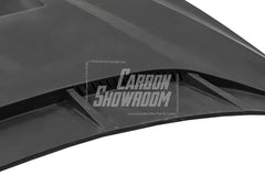 Nissan GTR Nismo Black Edition Track Edition Premium Base 2008 2009 2010 2011 2012 2013 2014 2015 2016 (for installation on 2017-2024 vehicles, 2008-2016 front bumper is recommended) with Aftermarket Parts - "Godzilla" Hood Bonnet Carbon Fiber / FRP from Robot Craftsman