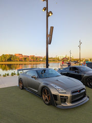 Nissan GTR Nismo T-Spec Black Edition Track Edition Premium Pure 2008 2009 2010 2011 2012 2013 2014 2015 2016 2017 2018 2019 2020 2021 2022 2023 2024&nbsp;(slightly wider than stock, designed to be compatible with ROBOT CRAFTSMAN front bumper) with Aftermarket Parts - "Godzilla" Narrow Body Front Fenders Carbon Fiber / FRP from Robot Craftsman
